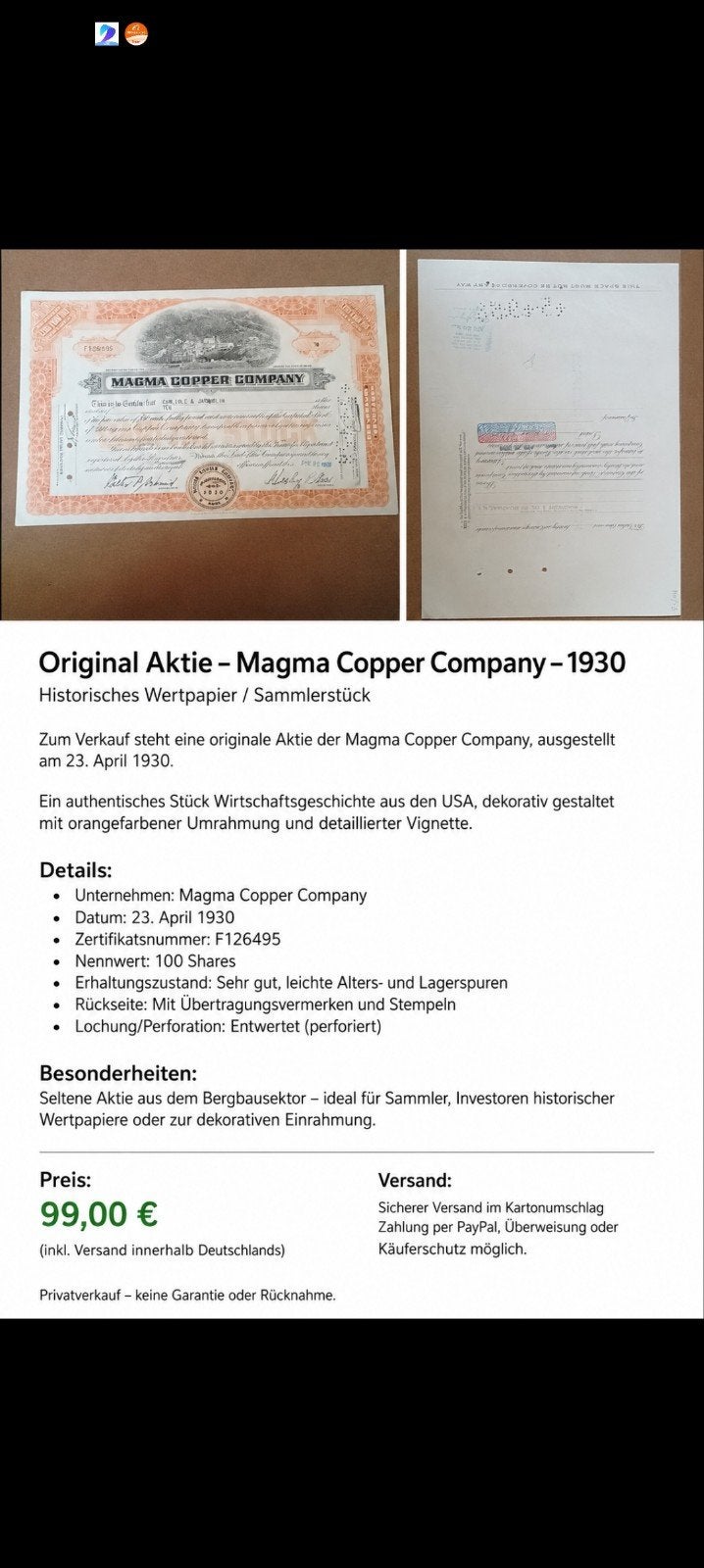 1930 Magna cooper, Ophalen of Verzenden