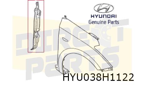 Hyundai i30 4/17-7/20 (HB en Wagon) isolatie voorscherm Rech, -, Verzenden, -, Nieuw