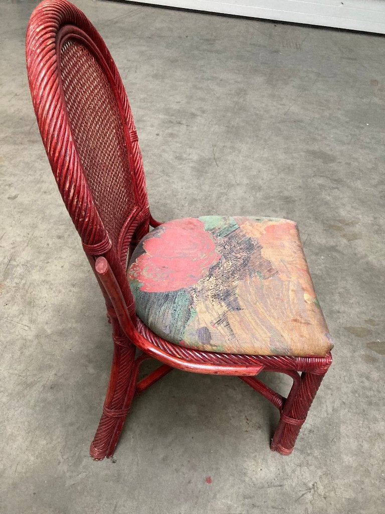 5 chaises en rotin au prix de 5 € pièce., Enlèvement, Utilisé, Rotin