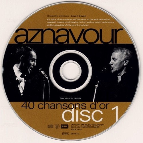 charles aznavour 40 chansons d or, Ophalen of Verzenden, Gebruikt
