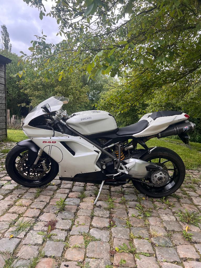 Ducati 848, Volledige Termignoni lijn, 848 cm³, Permis Moto A, Occasion, Plus de 35 kW