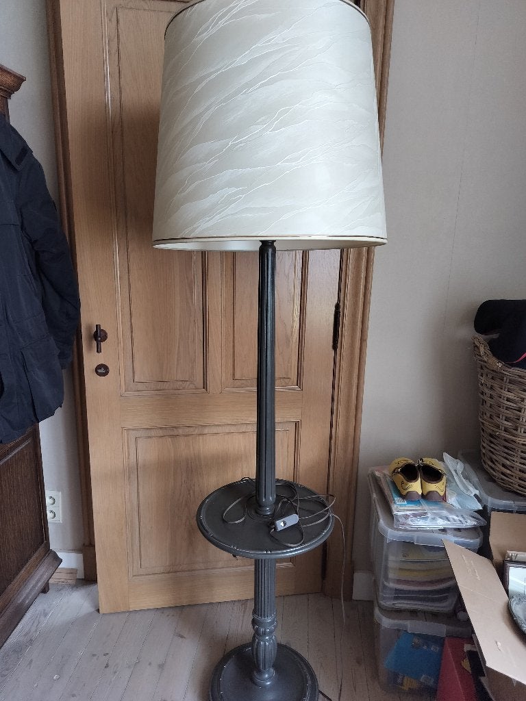 Staanlamp, Huis en Inrichting, Lampen | Vloerlampen, Ophalen, Gebruikt, Hout, 150 tot 200 cm