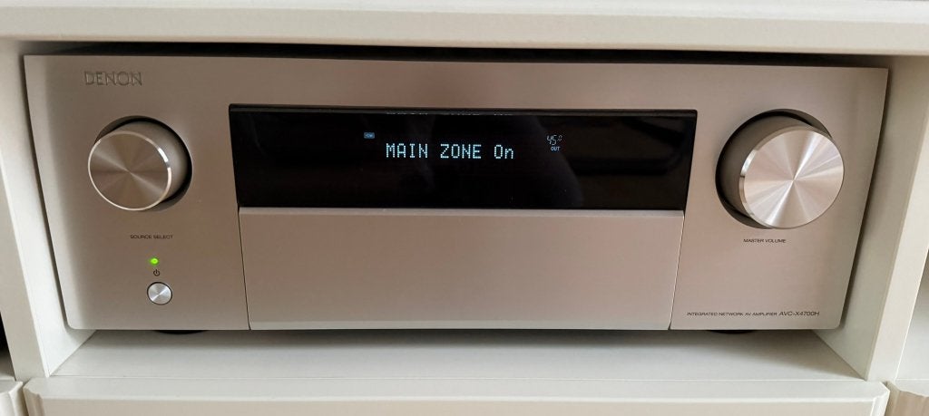 Denon AVC‑X4700H – Zilver – Nieuwstaat – €1.249, Denon, Comme neuf, Enlèvement, 120 watts ou plus