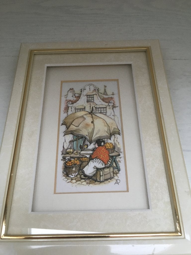 4 verschillende Anton Pieck kunstwerkjes. zelf gemaakt, Hobby en Vrije tijd, Ophalen, Overige thema's, Nieuw, Meerkleurig