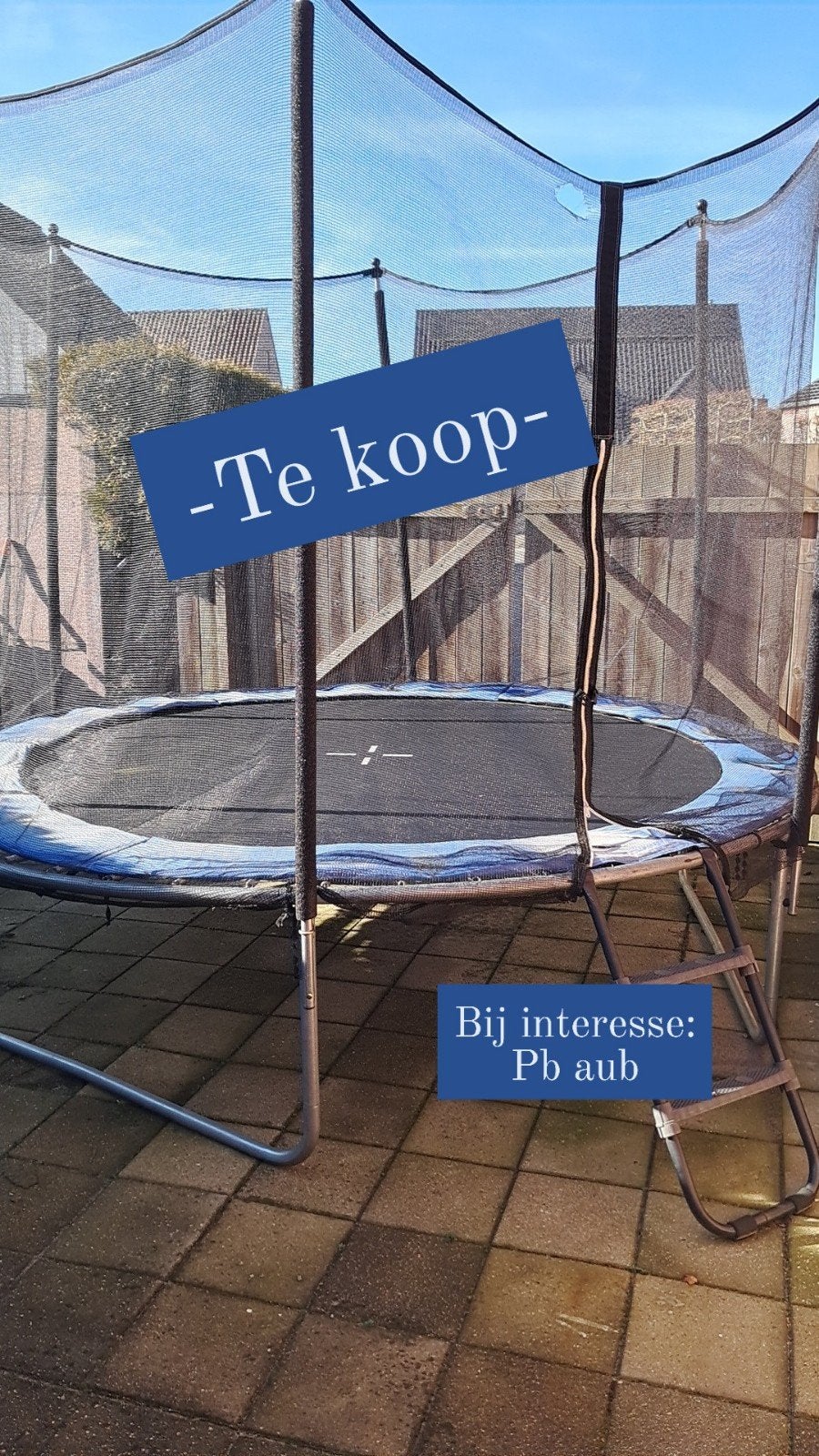 Trampoline te koop, Ophalen