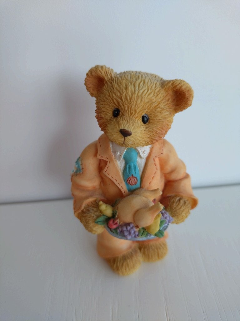 Cherished teddies - Rick, Collections, Ours & Peluches, Enlèvement ou Envoi, Comme neuf, Statue, Cherished Teddies