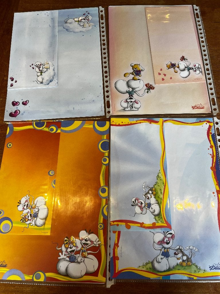 Diddl briefpapier met envelope, Verzamelen, Ophalen, Diddl, Gebruikt, Overige typen
