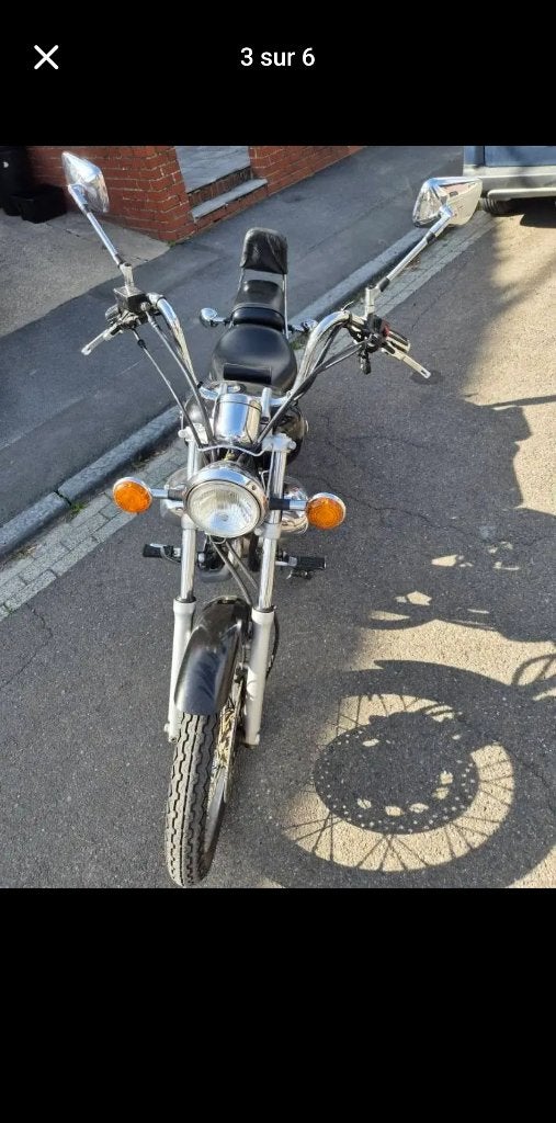 Moto yamaha vitago 125cc en parfait état sans aucun frais, 2 cilinders, Occasion, Chopper, Particulier