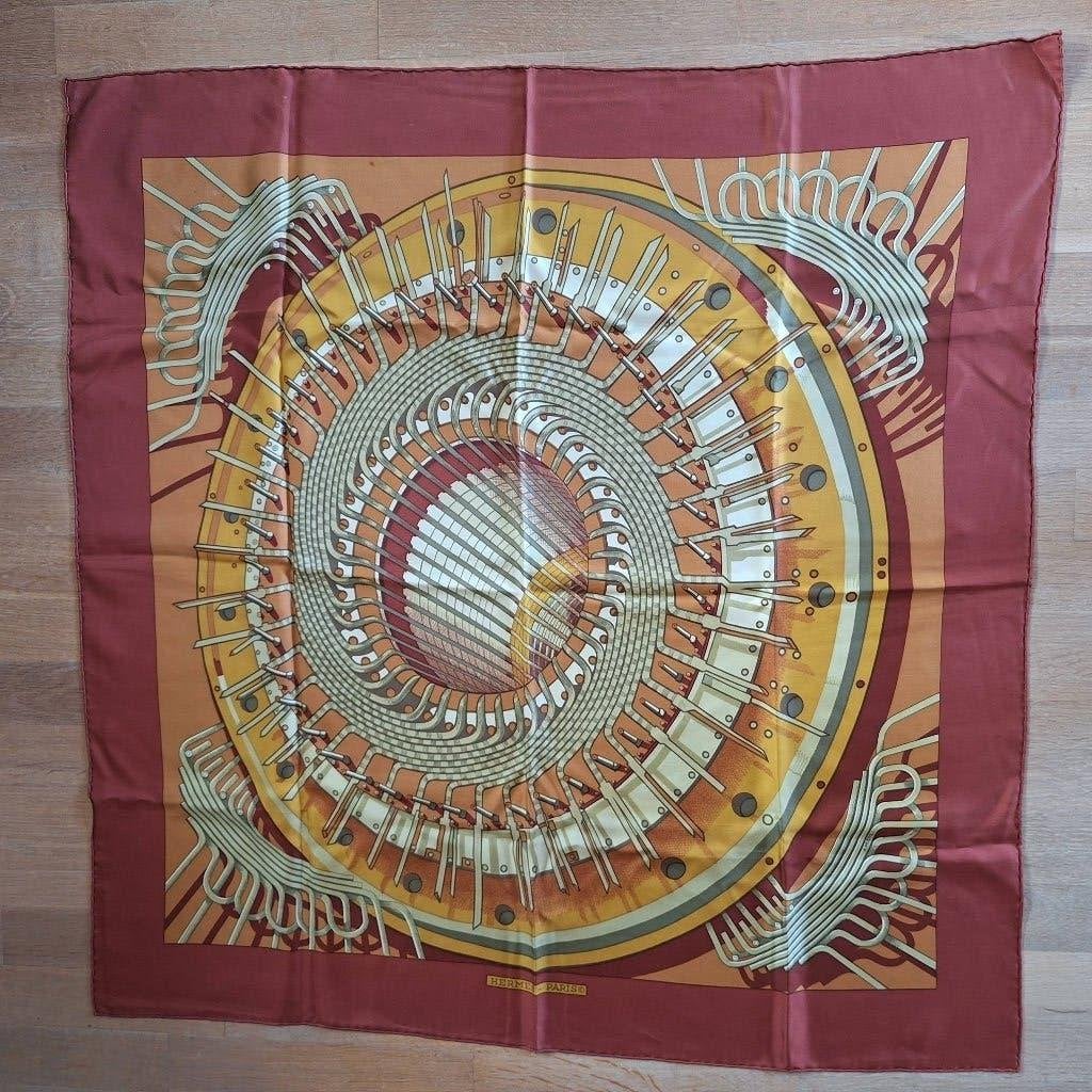 Foulard Hermes vintage 1971, Hermes, Enlèvement, Comme neuf