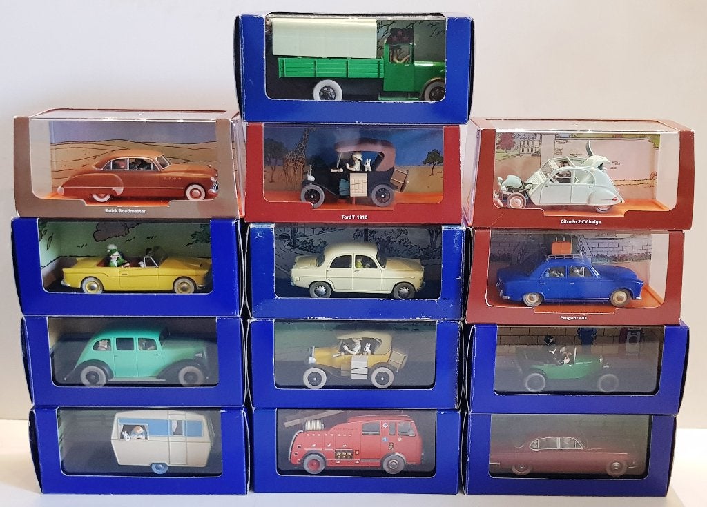 Lot #3 de 13 x Tintin (Tintin) 1:43 Les Voitures de Tintin, Collections, Envoi, Tintin, Neuf, Statue ou Figurine