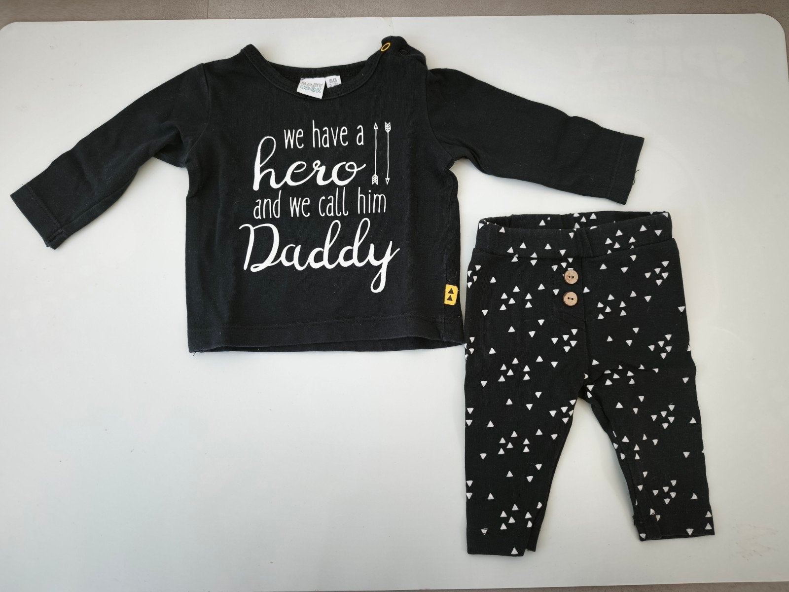 Set longsleeve+ broek maat 50 _Baby Look, Kinderen en Baby's, Jongetje of Meisje, Zo goed als nieuw, Setje, Baby look