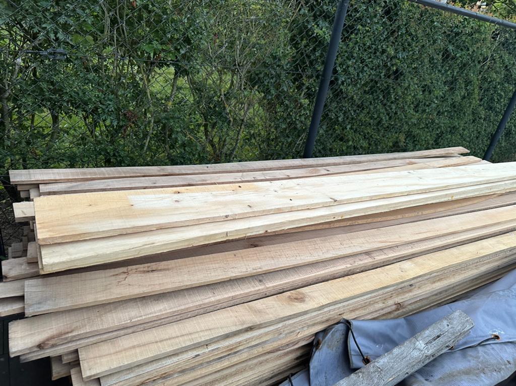 Planches de bois de chêne séchées, Bricolage & Construction, Bois & Planches, Neuf, Planche, 300 cm ou plus, Chêne