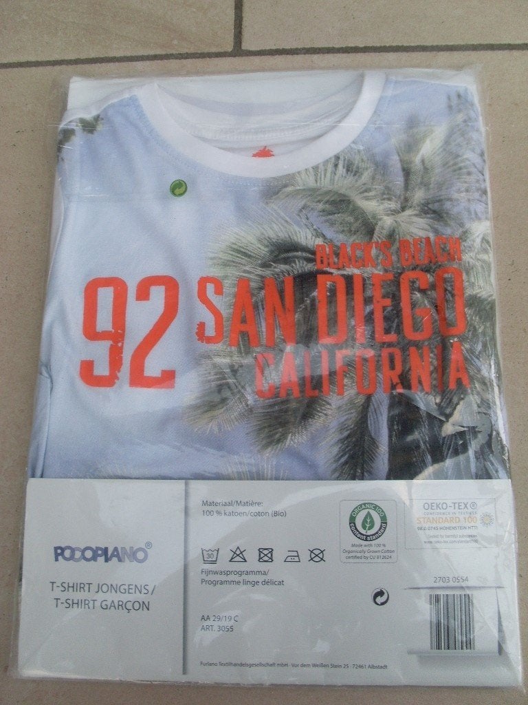 Nieuwe toffe t-shirt van Poccopiana maat 128, Kinderen en Baby's, Kinderkleding | Maat 128, Nieuw, Shirt of Longsleeve, Jongen
