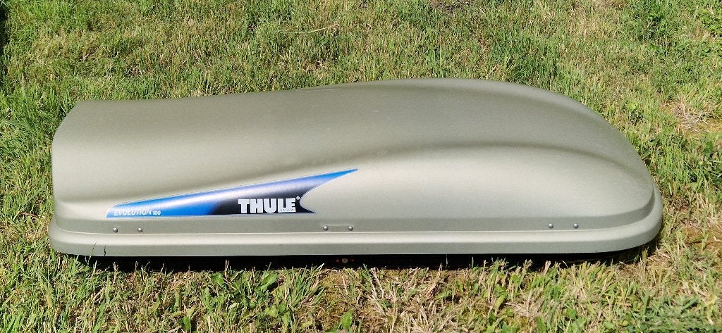 Thule dakkoffer met sleutels, Autos : Divers, Coffres de toit, Utilisé, Enlèvement