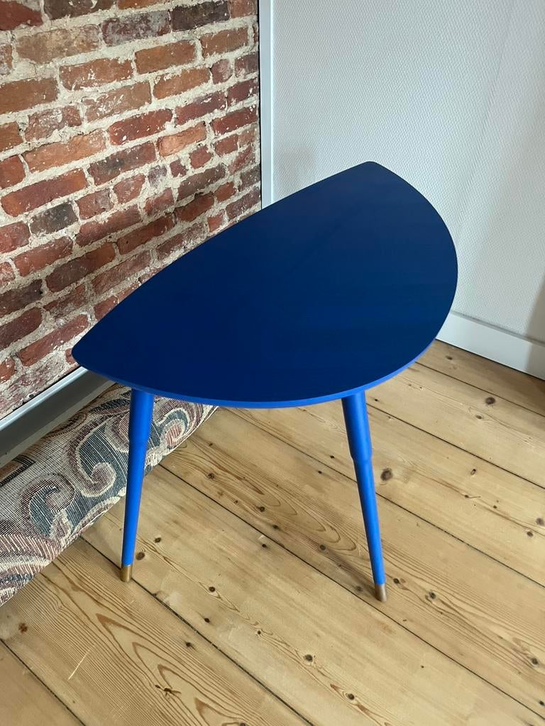 BLAUWE IKEA BIJZETTAFEL - LÖVBACKEN, Ophalen, Zo goed als nieuw
