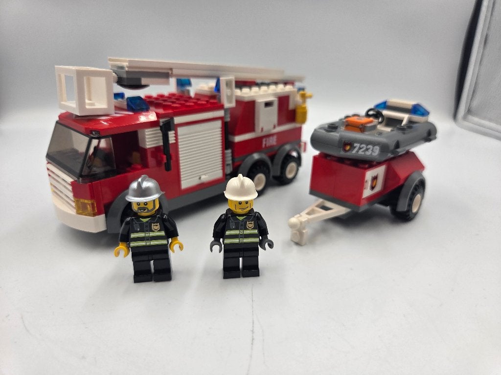 Camion de pompiers Lego City 7239, Enlèvement ou Envoi, Lego, Ensemble complet, Comme neuf