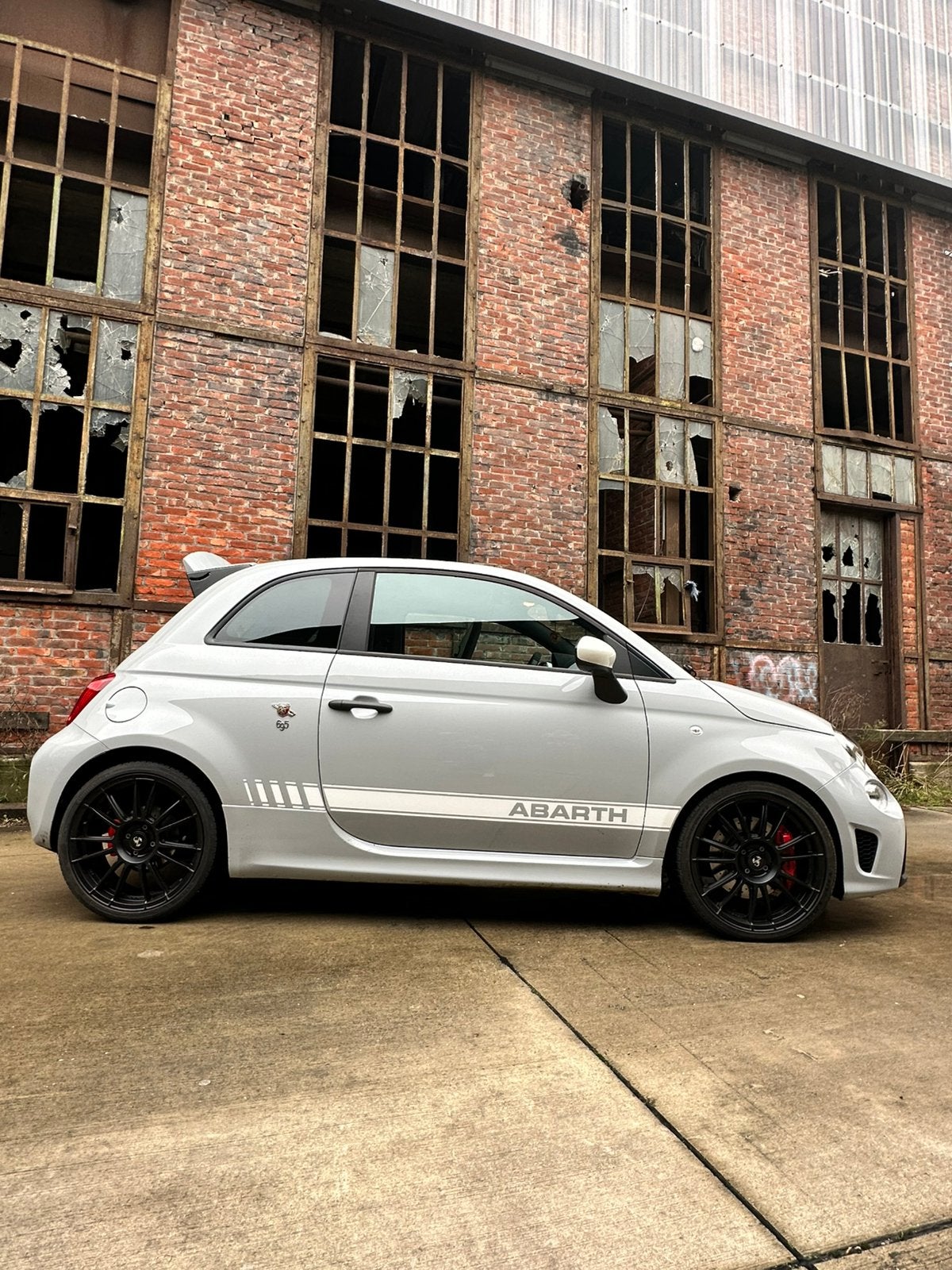 Abarth 695, Auto's, Voorwielaandrijving, Leder en Stof, Wit, Particulier