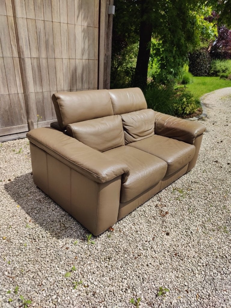 2-zit en 3-zit lederen sofa, Ophalen, Overige maten, Leer, Zo goed als nieuw