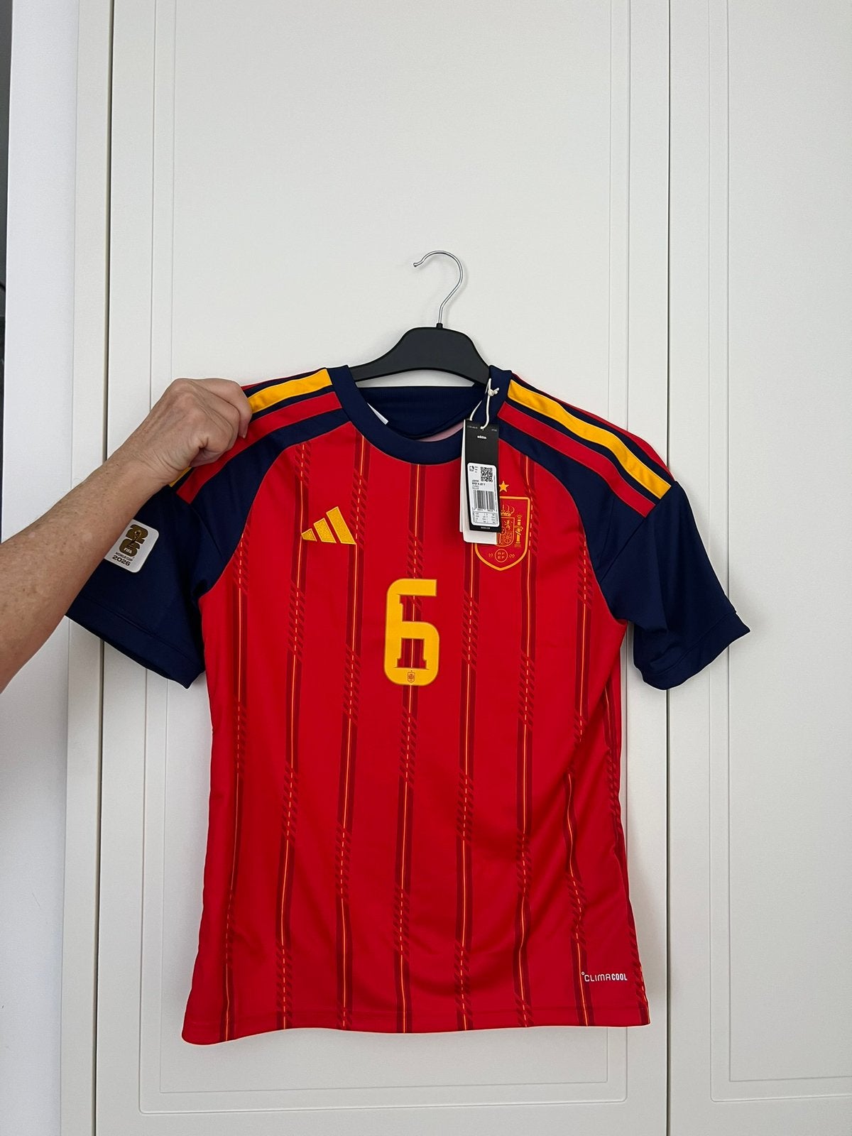 Maillot original de l’équipe d’Espagne de football, Taille S, Enlèvement, Neuf, Maillot