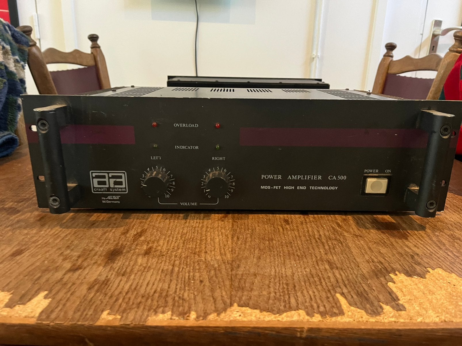 Craft System CA 500 – Professionele stereo-eindversterker, Audio, Tv en Foto, Ophalen, Gebruikt, Audio