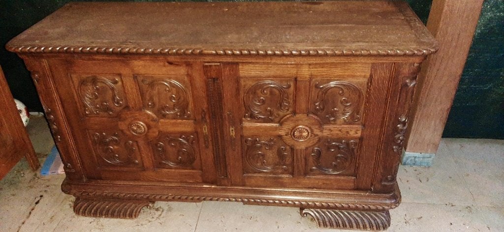 houten antieken kast, Antiek en Kunst, Ophalen