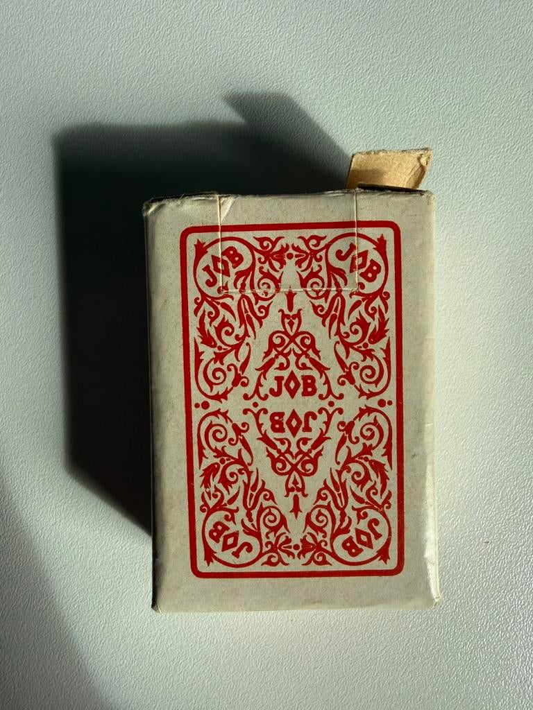 Vintage JOB Speelkaarten – Zeldzaam Tabacciana Verzamelitem, Ophalen of Verzenden, Zo goed als nieuw, Speelkaart(en)