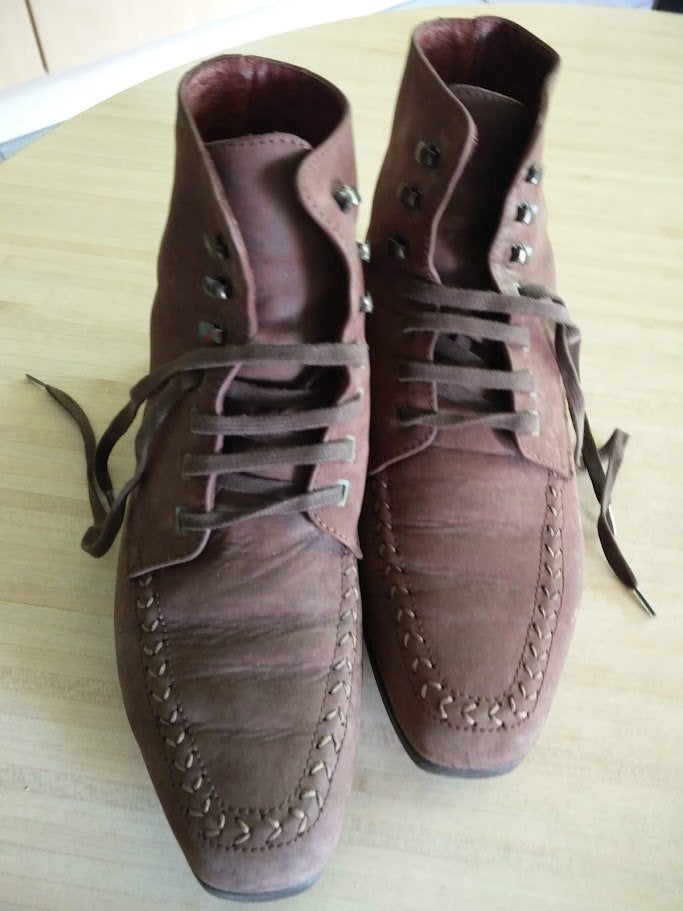 Laarsjes Esprit, korte.  Bruin Nubuck Leder. maat 37., Meisje, Ophalen of Verzenden, ESPRIT., Laarzen