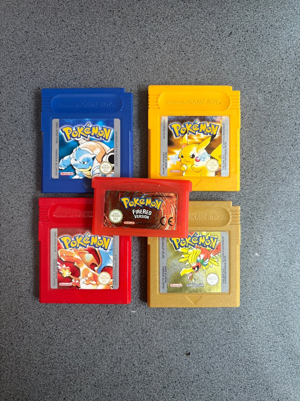 Pokemon games, yellow, red, blue , gold en firered, Ophalen of Verzenden, Zo goed als nieuw