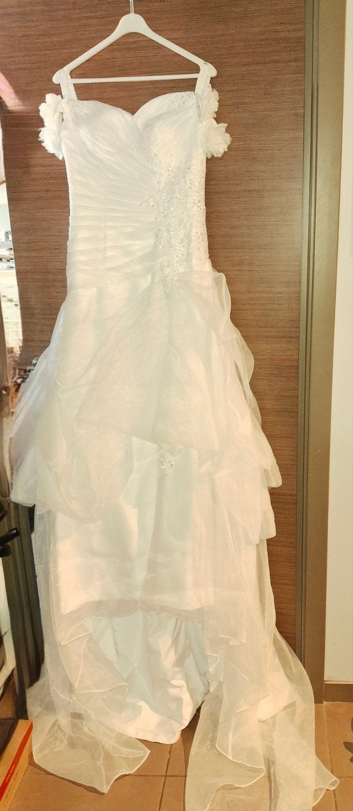 robe de mariée, Milanoo, Porté, Blanc, Enlèvement