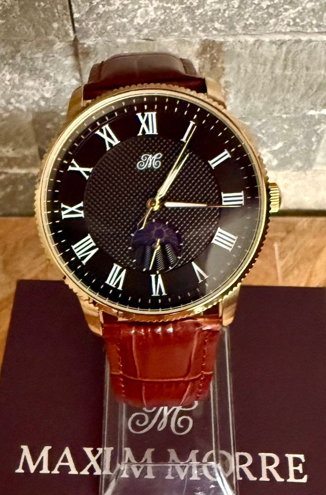 MAXIM MORRE MOONPHASE TWV499€! 💯%NIEUW MET CERTIFICAAT, Handtassen en Accessoires, Overige Accessoires, Ophalen of Verzenden