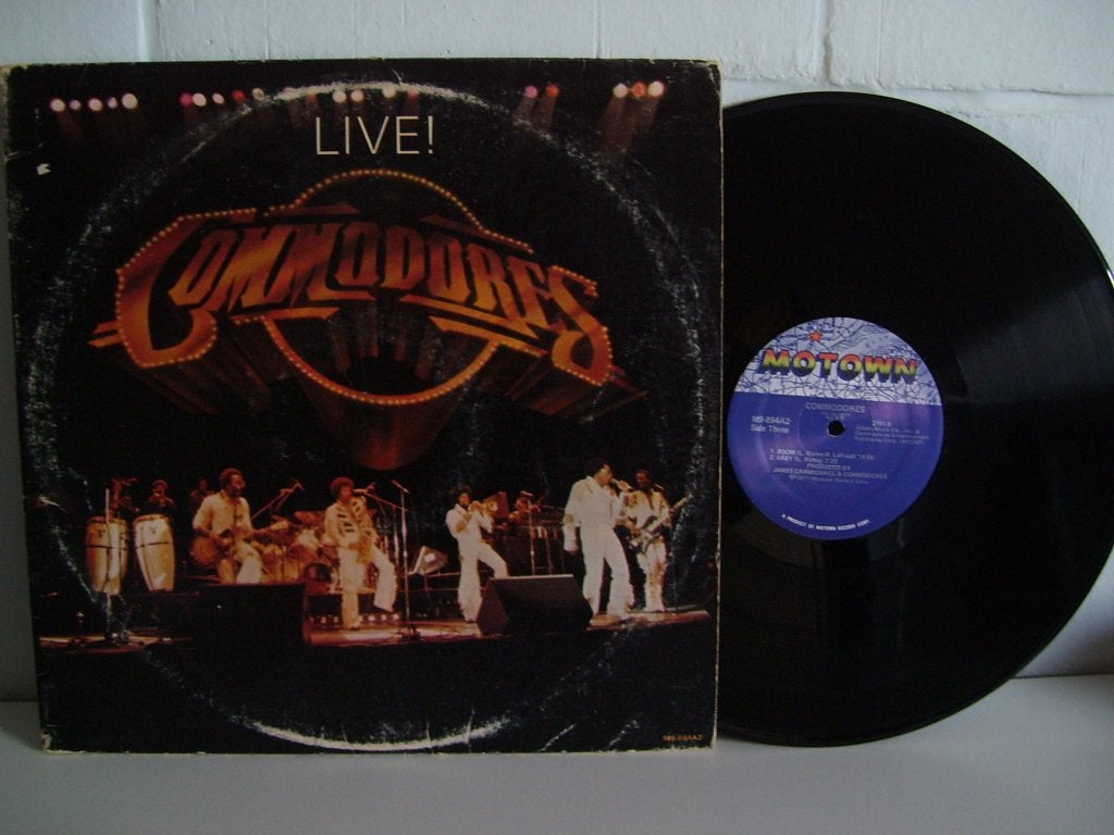 COMMODORES  live !  ( 2 lps ), CD & DVD, Vinyles | R&B & Soul, 12 pouces, Enlèvement ou Envoi, Utilisé, Double LP
