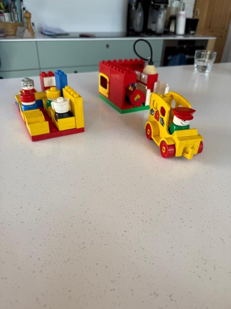 School, tankstation en, Ophalen of Verzenden, Gebruikt, Duplo