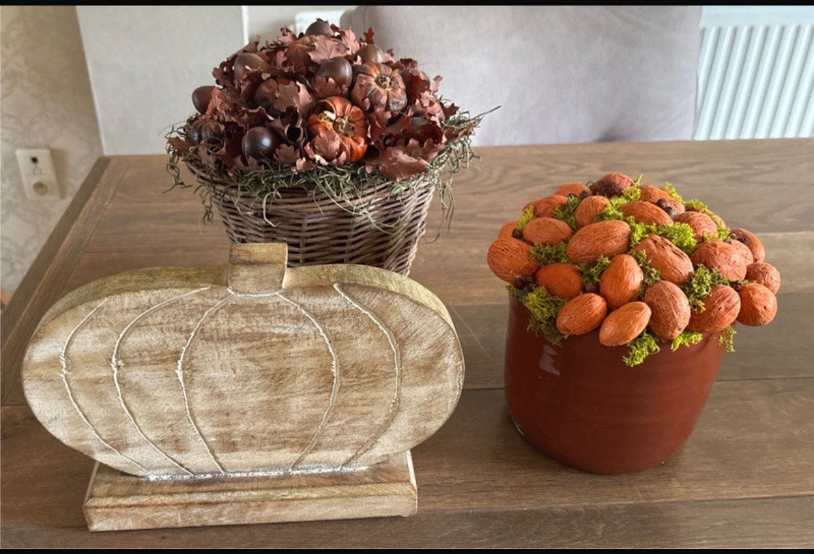 Herfstdecoratie, Hout, Gebruikt, Ophalen of Verzenden, Landelijk