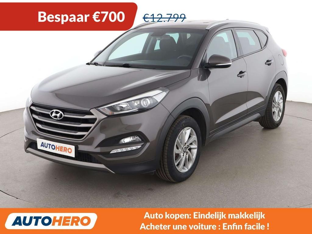 Hyundai Tucson 1.7 CRDi Classic blue 2WD (bj 2016), Auto's, Voorwielaandrijving, Stof, Gebruikt, Bruin