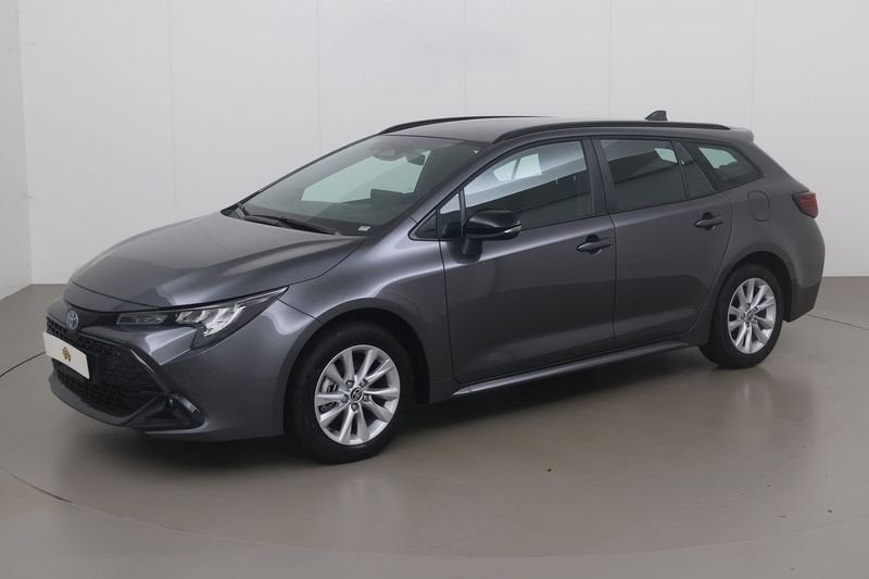 Toyota Corolla SW Hybrid (HEV) 1.8 dynamic e-cvt gpf 140 AT, Auto's, Automaat, Gebruikt, Zwart, 4 cilinders