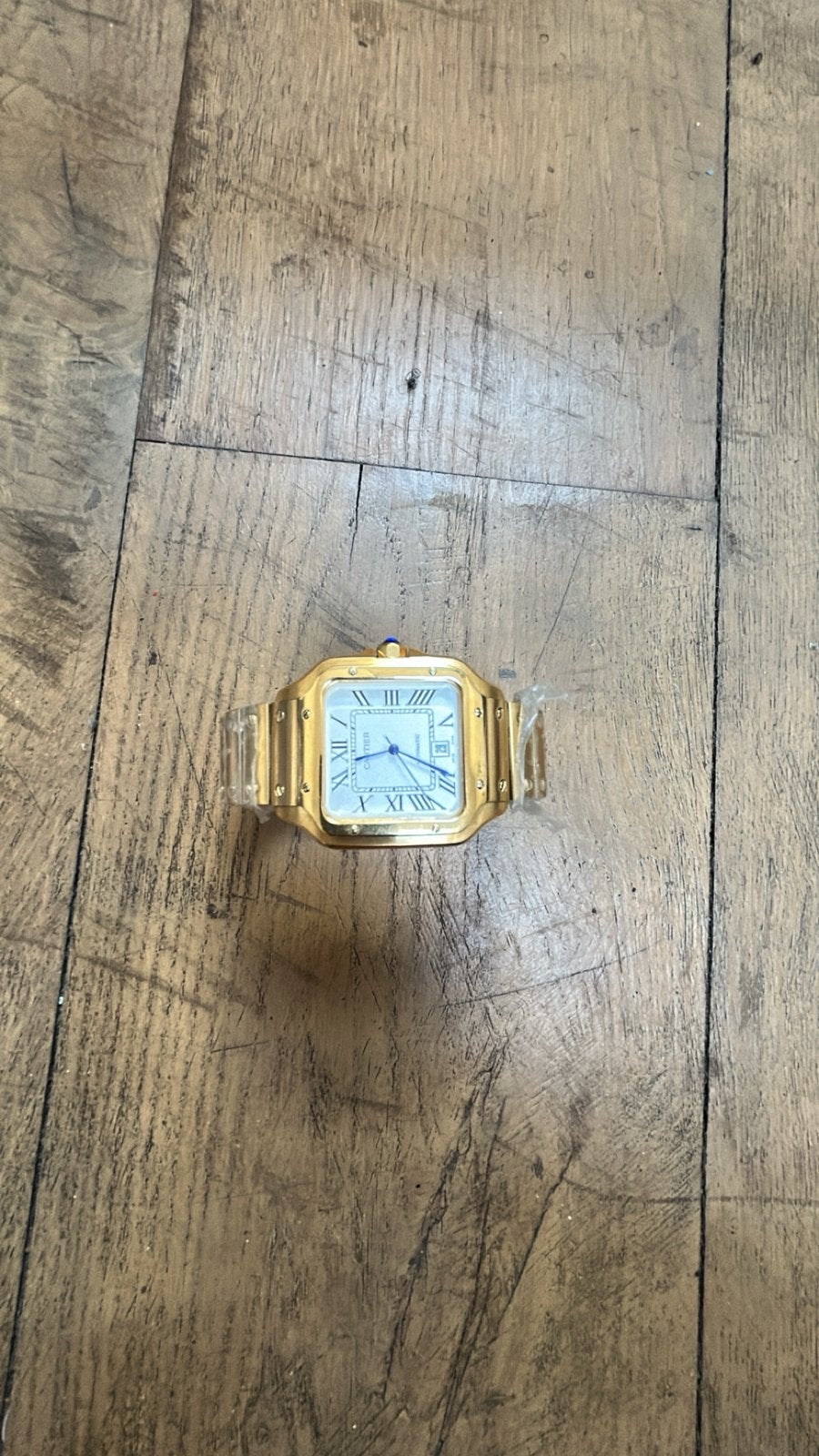 Montre kartier « fake » automatique, Enlèvement ou Envoi, Or, Inconnu, Doré