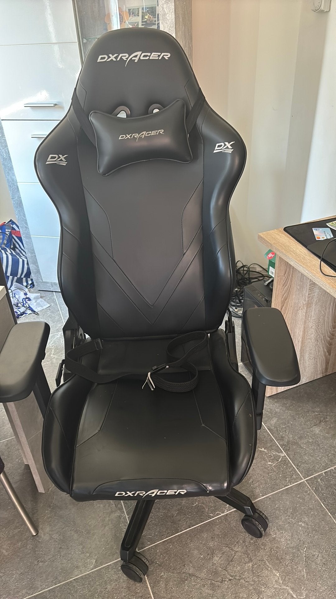 Dxracer game stoel, Ophalen, Gaming bureaustoel, Gebruikt, Zwart