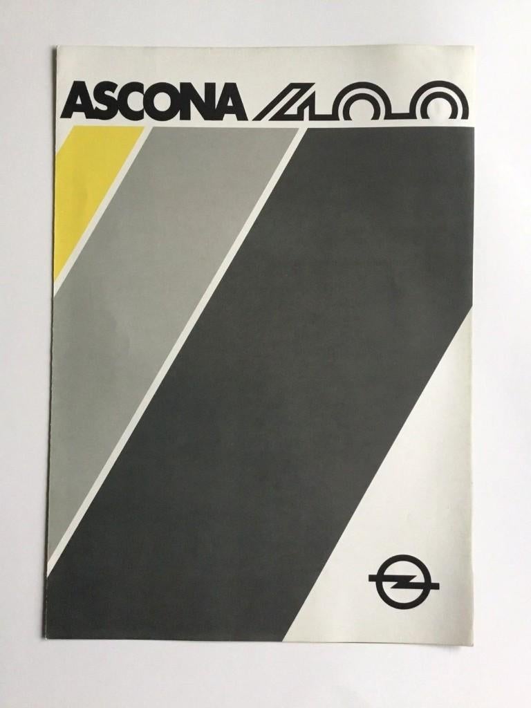 Brochure Opel Ascona 400, Enlèvement ou Envoi, Comme neuf, Opel