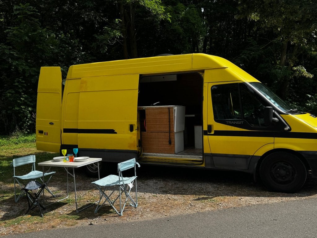 Ford Transit L2H2 Bohemien Camper (2012) met Nieuwe Updates, Auto's, Voorwielaandrijving, Euro 5, 4 cilinders, Overige bekleding