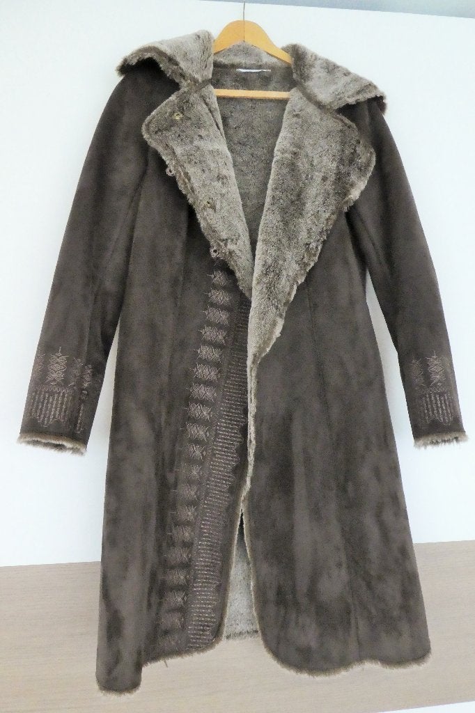 Beau Manteau imitation Daim/Fourrure Brun T. 38 /M. NEUF !, Kleding | Dames, Jassen | Winter, Ophalen, Nieuw, Maat 38/40 (M), Bruin