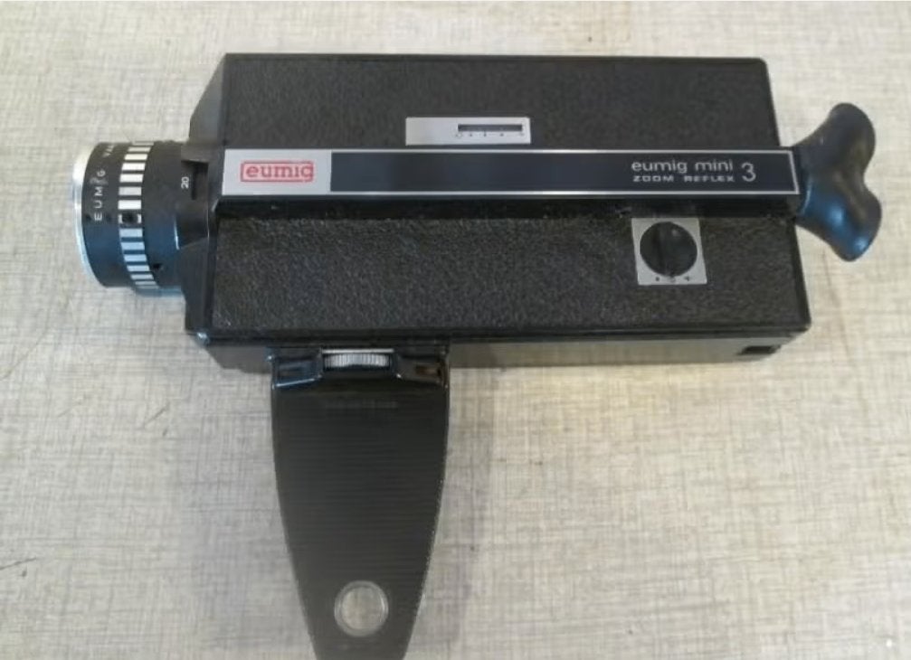 Retro 8mm Filmcamera - Eumig Mini 3, Ophalen of Verzenden, Filmcamera