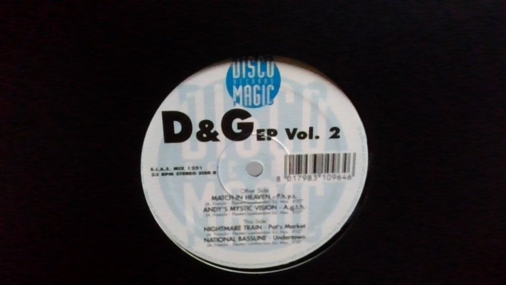 D & G- EP. VOL. 2. ( 1995)., Cd's en Dvd's, Vinyl | Dance en House, Gebruikt, Trance, Ophalen of Verzenden, EP