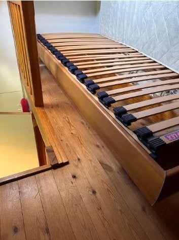 1-persoons bed, Ophalen, 85 tot 100 cm, Gebruikt, Matras