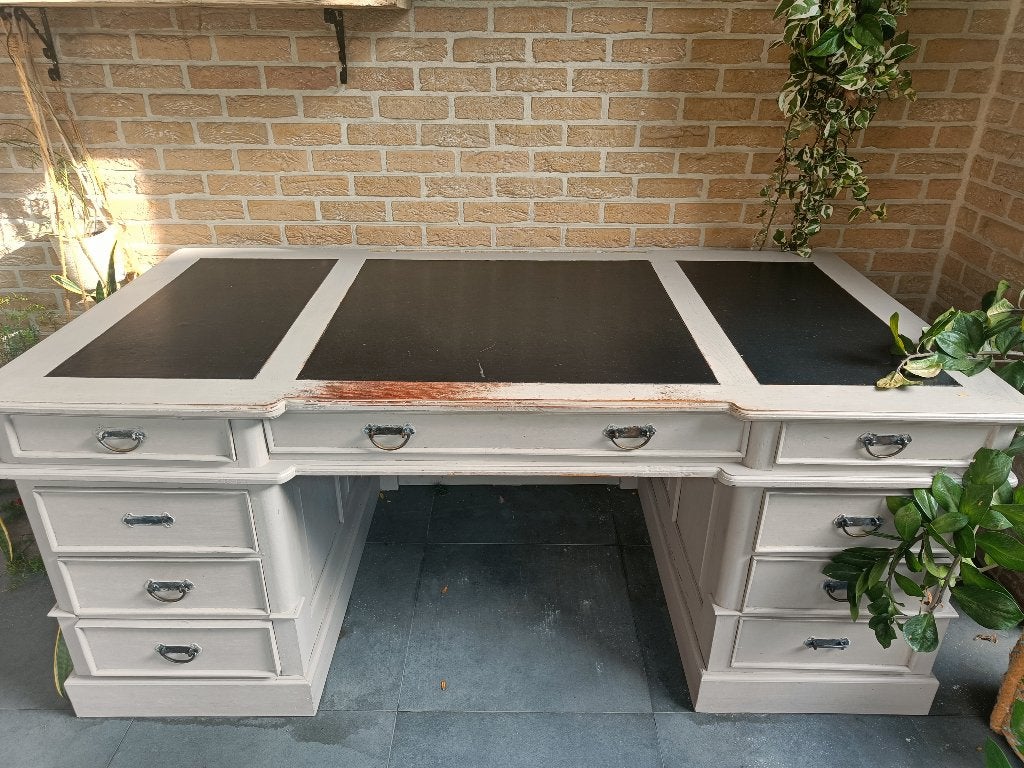 Eiken bureau, Enlèvement, Utilisé, Bois, Bureau-armoire combiné