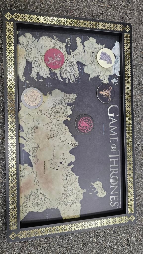 Game of thrones magneten bord met 5 magneten., Ophalen of Verzenden