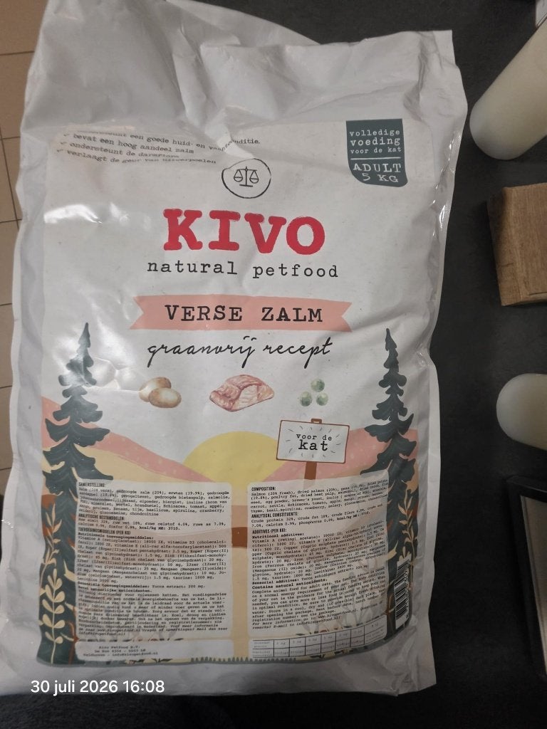 Kivo Natural Petfood voor de kat (5kg), Ophalen, Kat