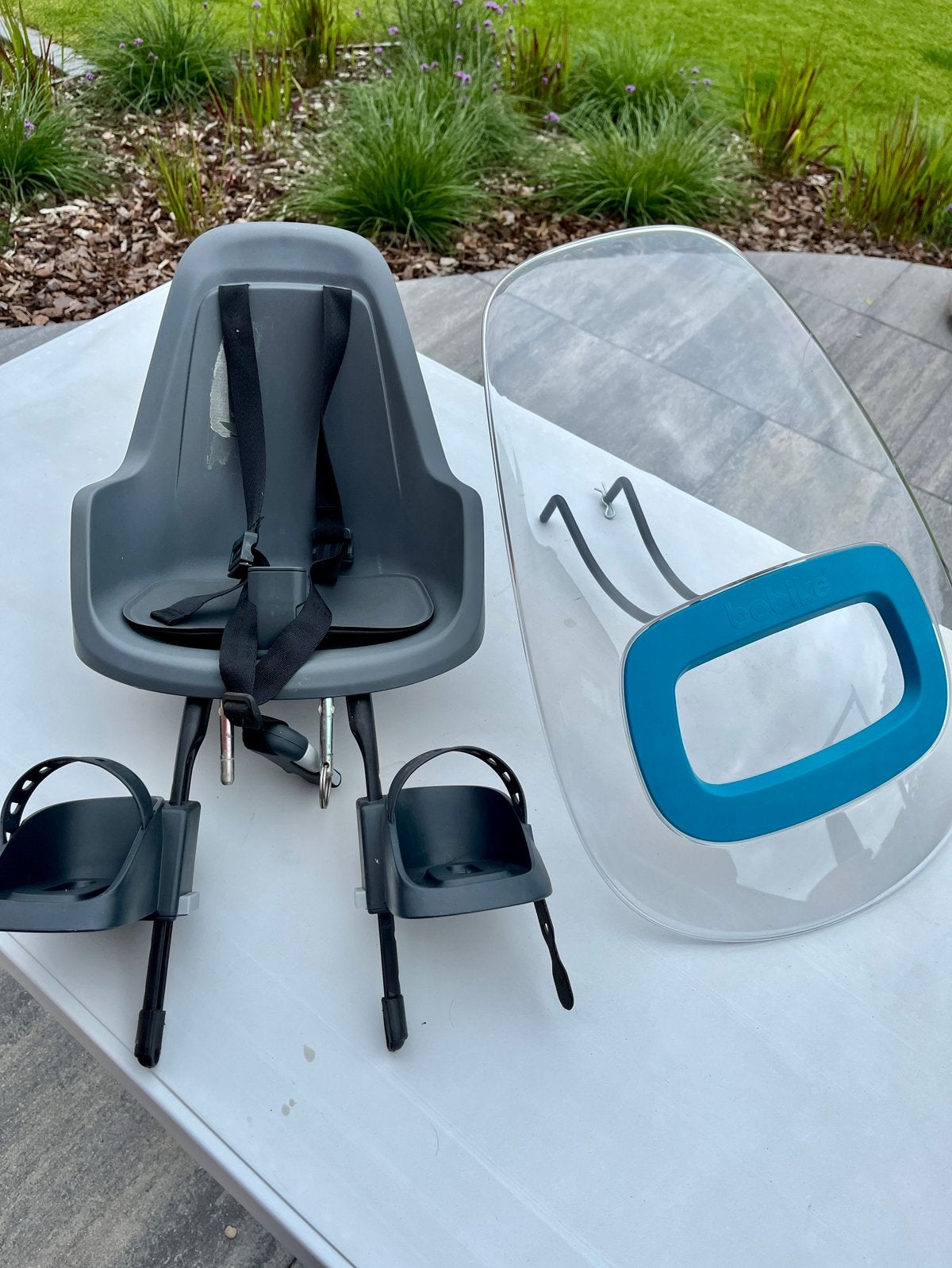 Bobike windscherm + fietsstoeltje voor, Ophalen, Zo goed als nieuw