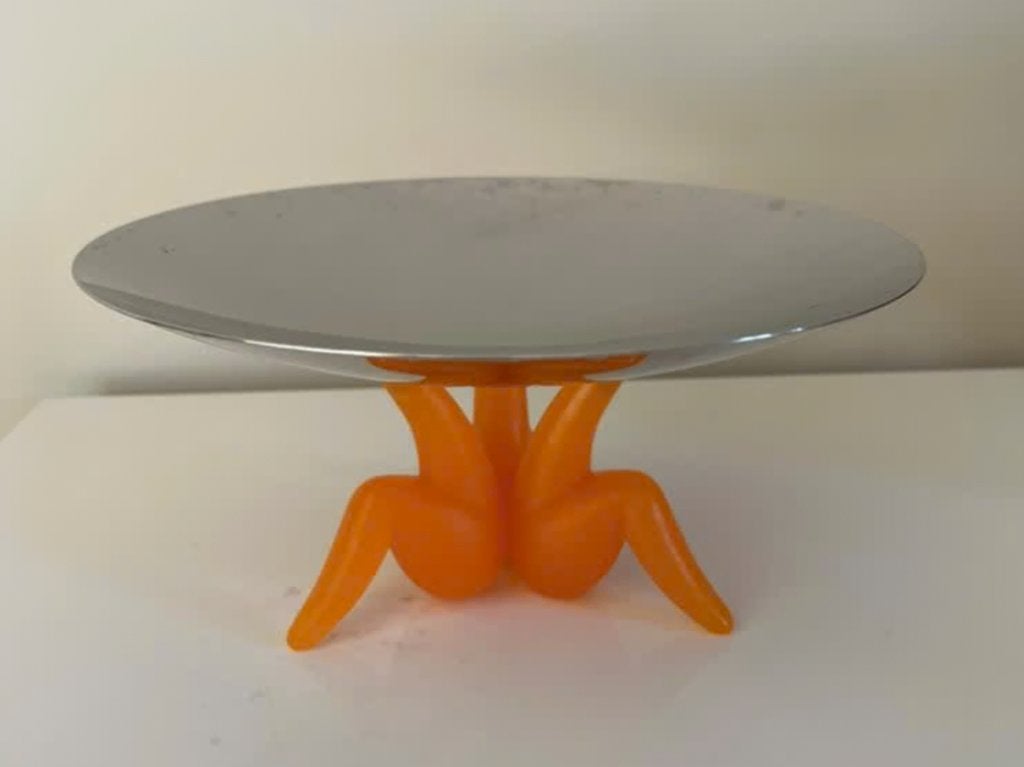 Plat Alessi Design Philippe Starck Les Ministres, Antiquités & Art, Orange, Ensemble, Enlèvement ou Envoi, 20 cm