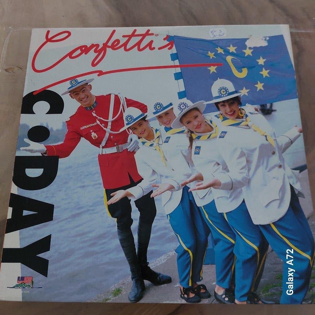 confetti s c day 12 inch maxi, Cd's en Dvd's, Gebruikt, Maxi-single, 1980 - 1989, Ophalen of Verzenden