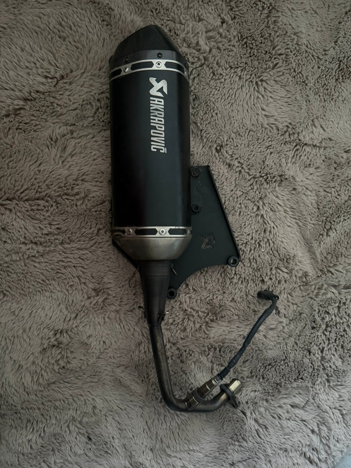 Akrapovic vespa/zip e4, Fietsen en Brommers, Brommeronderdelen | Algemeen, Ophalen, Gebruikt, Uitlaat